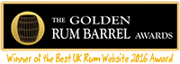 Winner of Golden Rum Barrel Awards Best UK Rum Website 2016